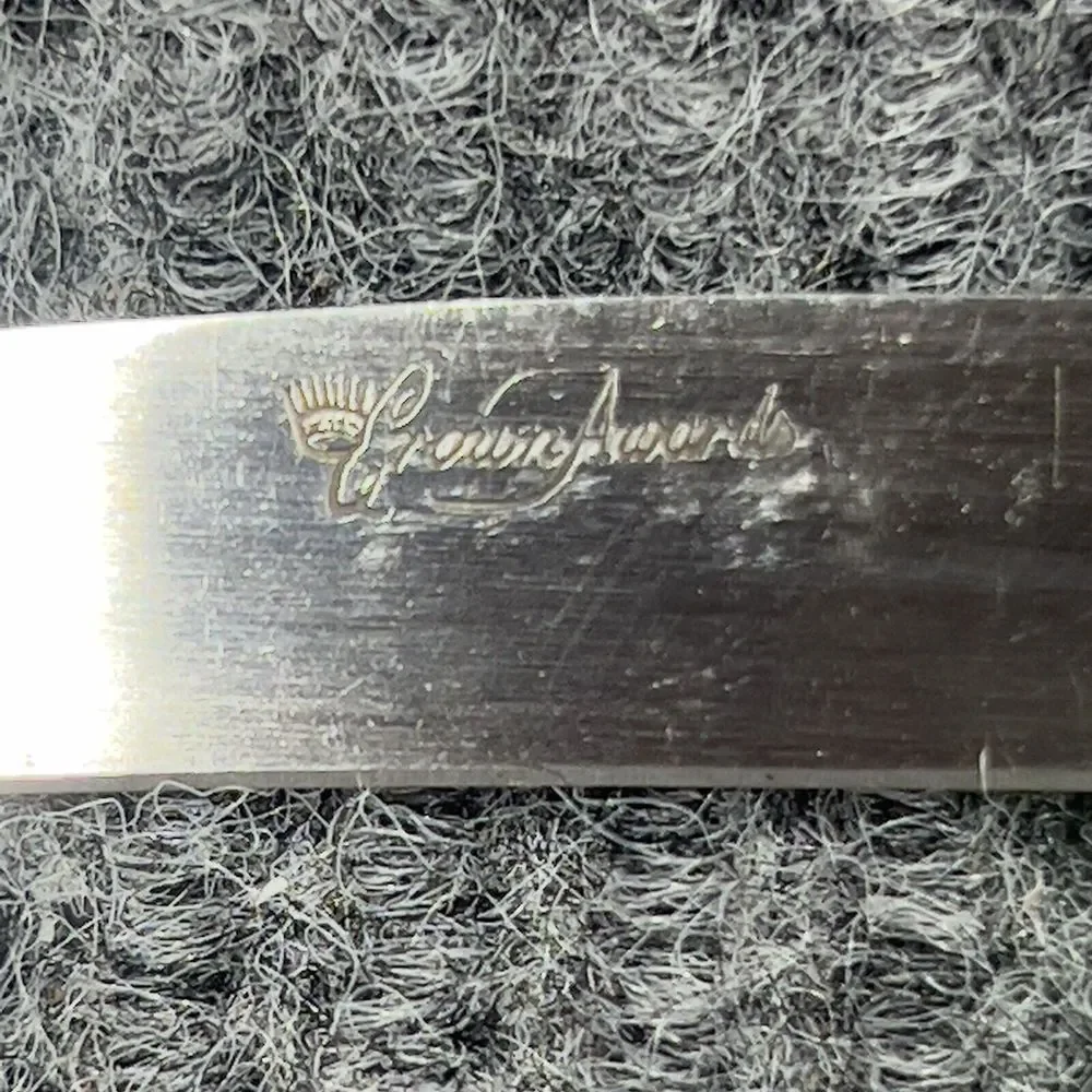 VTG Crown Awards Carving Steak Knives Hand Forged Stainless‎ Steel Set Of 6 NOS